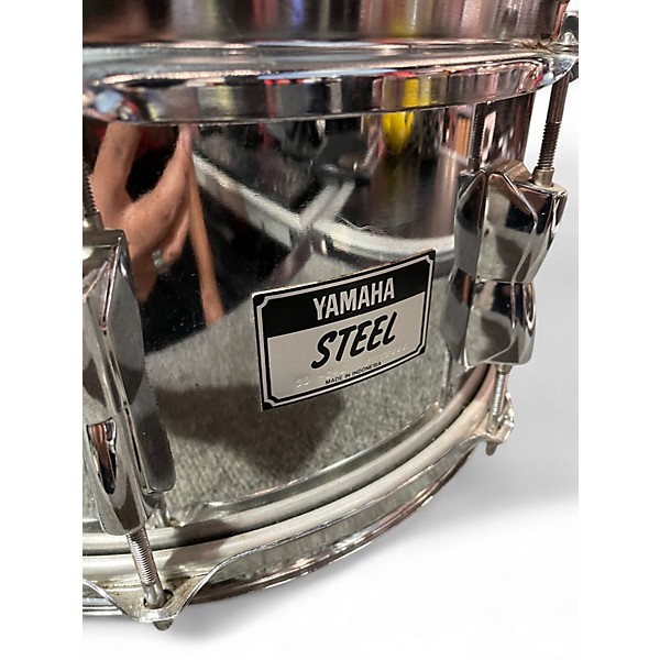 Used Yamaha 14in SD-246 STEEL SNARE Chrome Drum