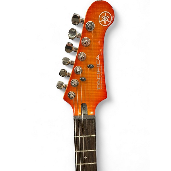 Used Yamaha PAC611HFM Light Amber Burst Solid Body Electric Guitar