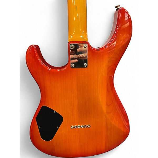 Used Yamaha PAC611HFM Light Amber Burst Solid Body Electric Guitar