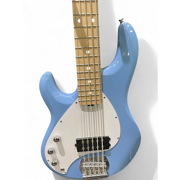 Used Sterling by Music Man STINGRAY 5  LIGHT BLUE Electric Bass Guitar
