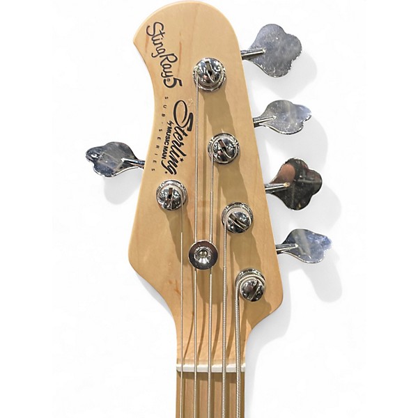 Used Sterling by Music Man STINGRAY 5  LIGHT BLUE Electric Bass Guitar