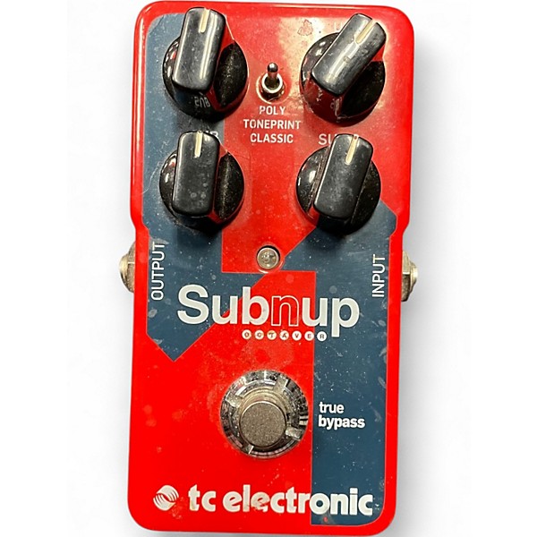 Used TC Electronic Sub N Up Octaver Effect Pedal