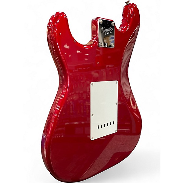 Used Squier Affinity Stratocaster Candy Apple Red Solid Body Electric Guitar