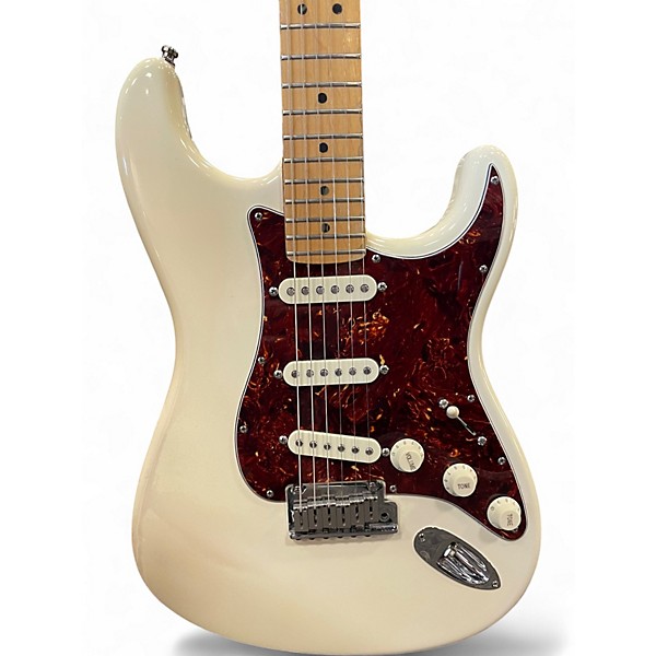 Used Fender American Standard Stratocaster Olympic White Solid Body Electric Guitar