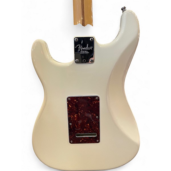 Used Fender American Standard Stratocaster Olympic White Solid Body Electric Guitar