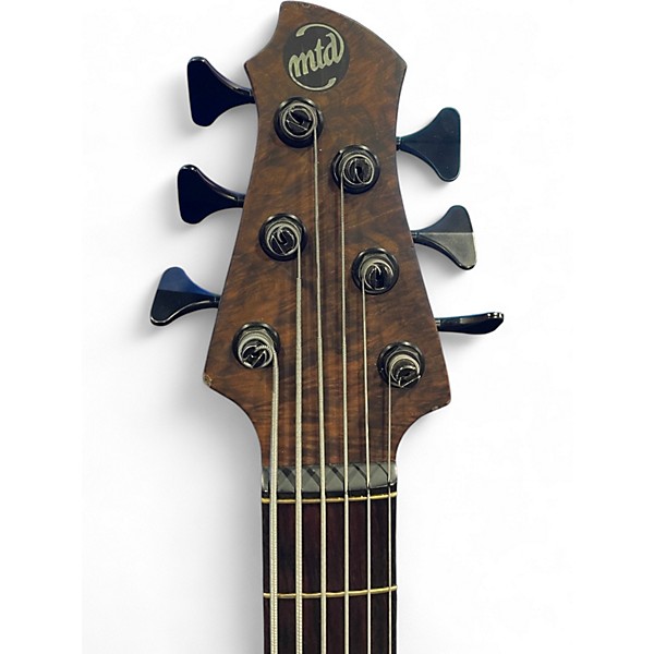 Used Mtd Usa 634-24 Walnut Burl Electric Bass Guitar