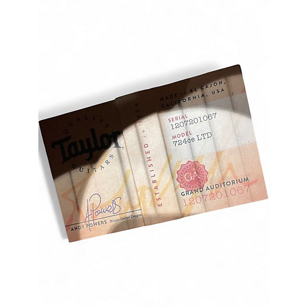 Used Taylor 724CE Walnut Acoustic Electric Guitar