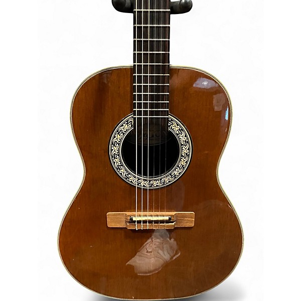 Used Ovation 1624 Brown Classical Acoustic Electric Guitar