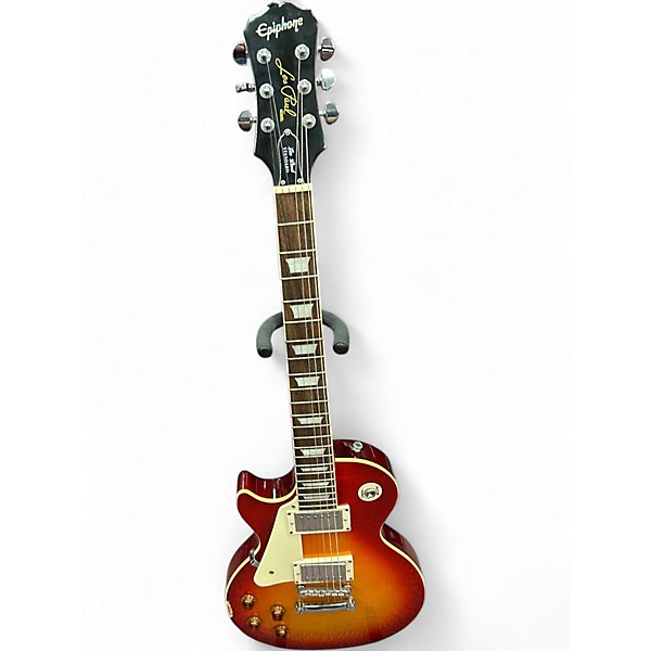 Used Epiphone Les Paul Standard Cherry Sunburst Solid Body Electric Guitar