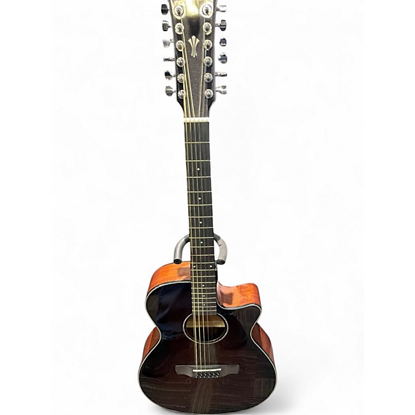 Used Ibanez AEG5012 Brown 12 String Acoustic Electric Guitar