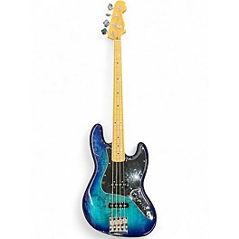Used Fender Player Jazz Bass Limited-Edition Plus Top Blue Burst Electric Bass Guitar