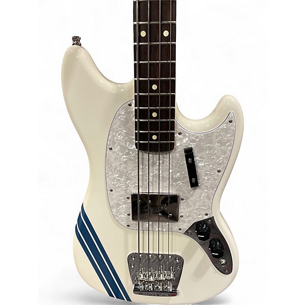 Used 2012 Fender Pawnshop Mustang Bass White Electric Bass Guitar