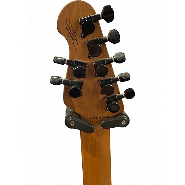 Used 2025 Sterling by Music Man JASON RICHARDSON CUTLASS 7 STRING SIGNATURE PERAL WHITE Solid Body Electric Guitar