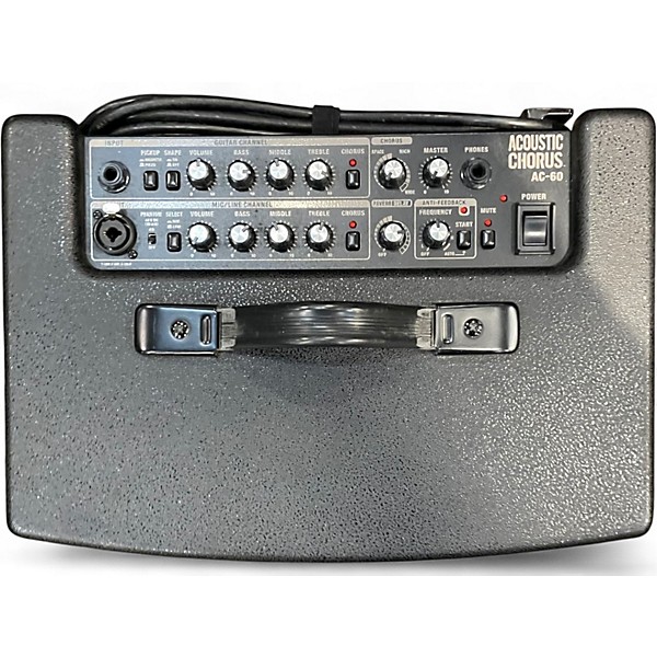 Used Roland AC60 60W 2X6.5 Acoustic Guitar Combo Amp