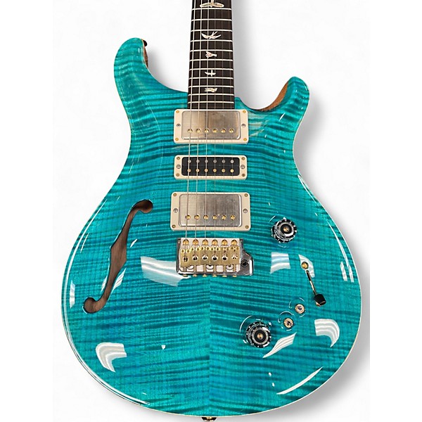 Used PRS Special 10 Top Turquoise Hollow Body Electric Guitar