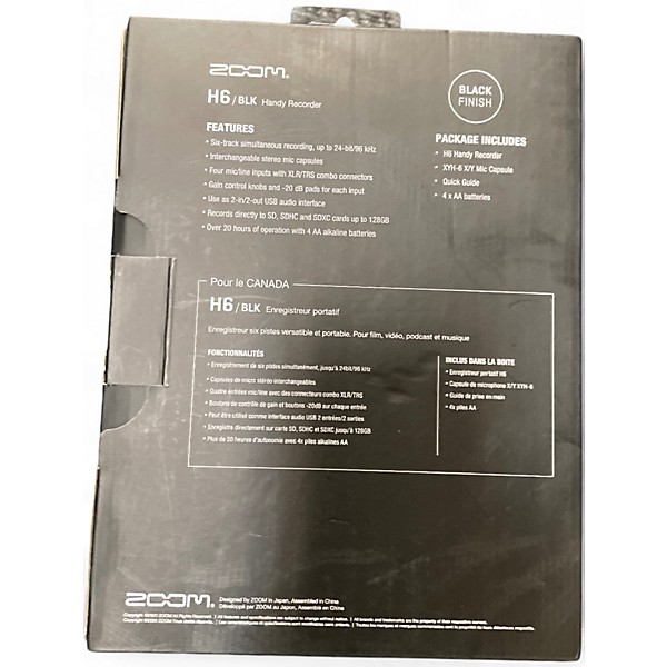 Used Zoom H6 MultiTrack Recorder