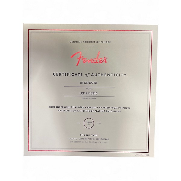 Used 2018 Fender AMERICAN PRO STRATOCASTER SONIC GRAY Solid Body Electric Guitar