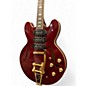 Used Epiphone Riviera Custom P93 Candy Apple Red Hollow Body Electric Guitar