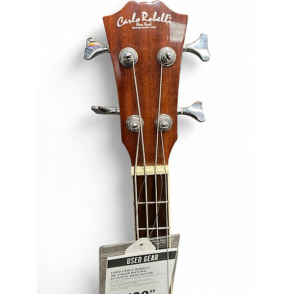 Used Carlo Robelli AB-414CEN Natural Acoustic Bass Guitar