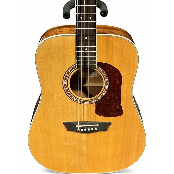 Used Washburn HD10S-0 Natural Acoustic Guitar