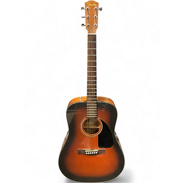 Used Fender CD60 Dreadnought 2 Color Sunburst Acoustic Guitar