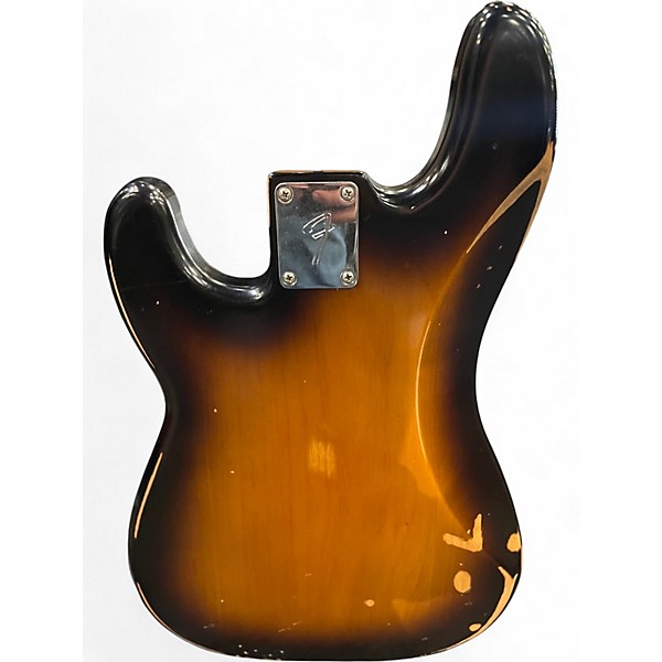 Used 2019 Fender 1950s Heavy Relic Precision Bass 2 Color Sunburst Electric Bass Guitar