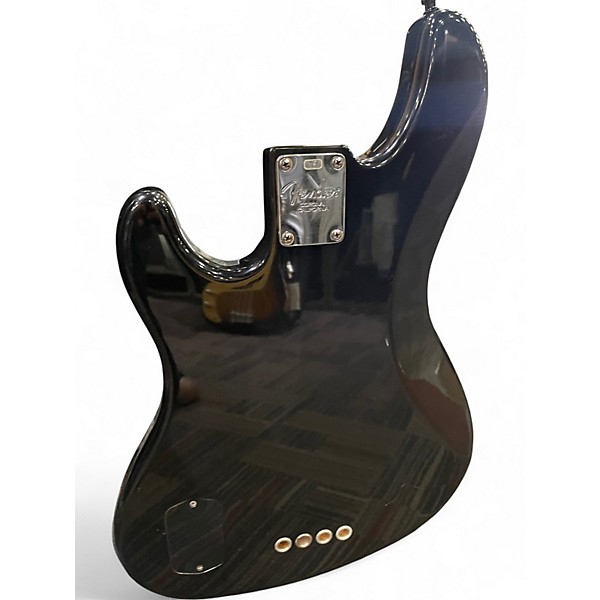 Used 2000 Fender American Deluxe Jazz Bass Black Electric Bass Guitar