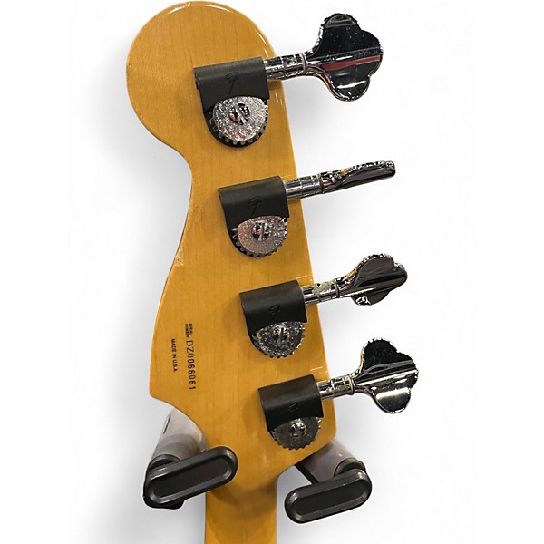 Used 2000 Fender American Deluxe Jazz Bass Black Electric Bass Guitar