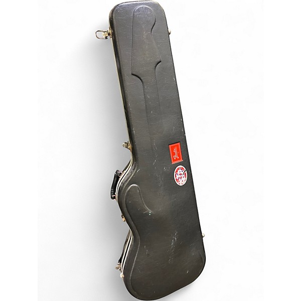 Used 2000 Fender American Deluxe Jazz Bass Black Electric Bass Guitar