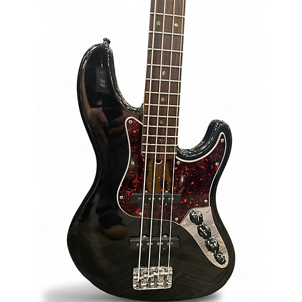 Used 2000 Fender American Deluxe Jazz Bass Black Electric Bass Guitar