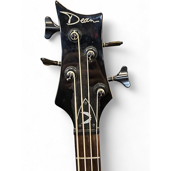 Used Dean 4 string bass Black Electric Bass Guitar