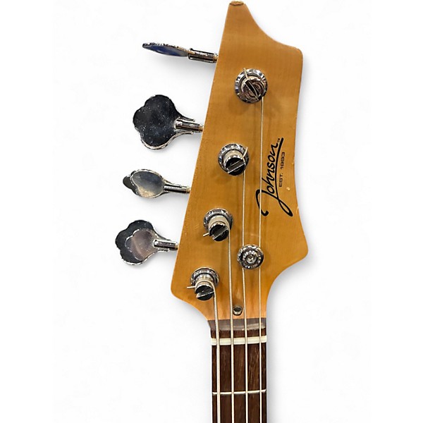 Used Johnson jazz bass Alpine White Electric Bass Guitar