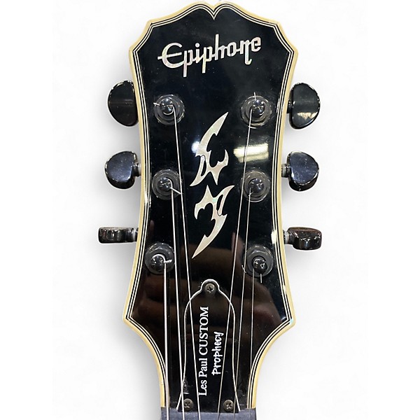 Used Epiphone Les Paul Prophecy Custom EX Black Solid Body Electric Guitar