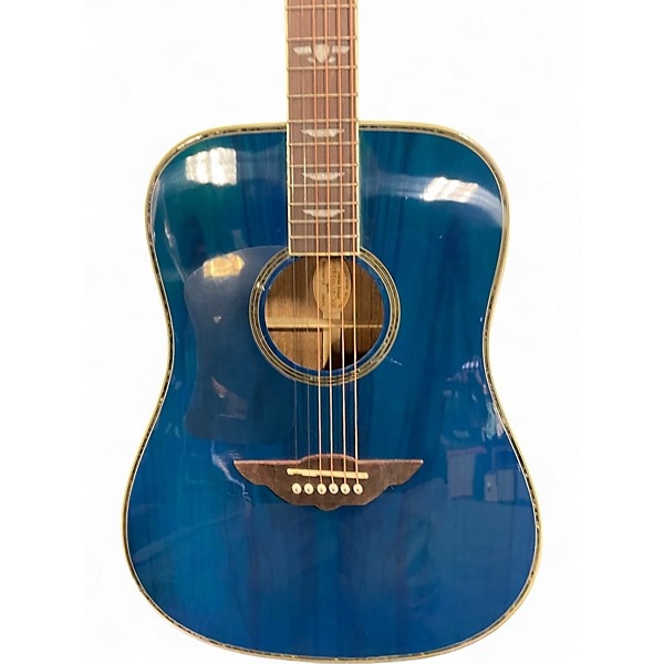 Used Keith Urban American Vintage Blue Acoustic Guitar