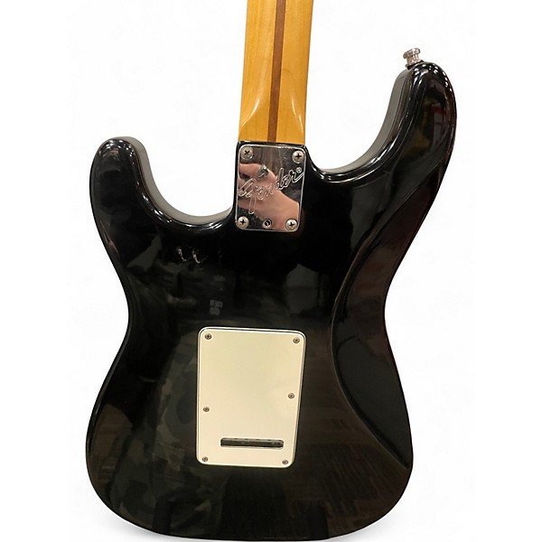 Vintage 1990s Fender STRATOCASTER BLACK Solid Body Electric Guitar