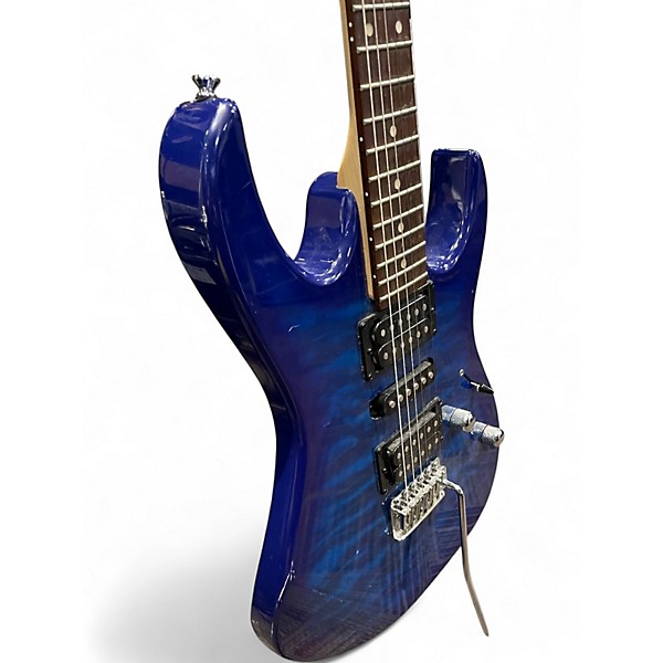Used Ibanez Gio Ax Blue Sunburst Solid Body Electric Guitar
