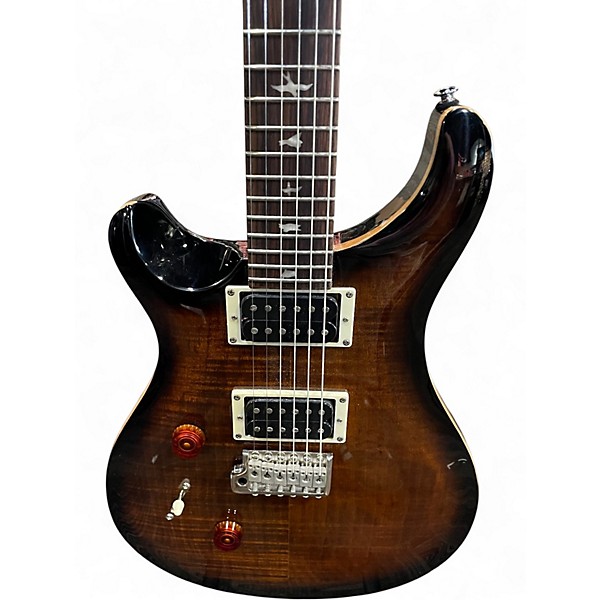 Used PRS SE Custom 24 LEFT HANDED Tobacco Burst Solid Body Electric Guitar