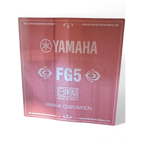 Used Yamaha FG5 Natural Acoustic Guitar