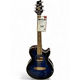 Used Ibanez SX72TBS1203 Trans Blue Acoustic Electric Guitar