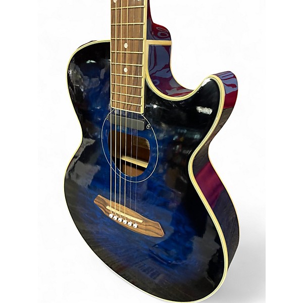 Used Ibanez SX72TBS1203 Trans Blue Acoustic Electric Guitar