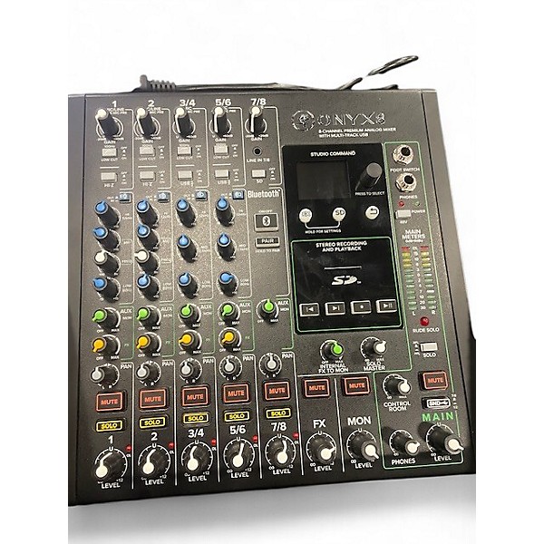 Used Mackie onyx x8 Unpowered Mixer