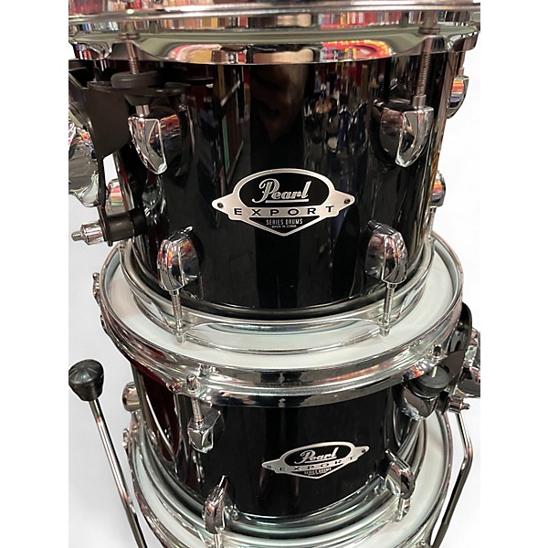 Used 2020s Pearl 5 Piece Export Black Onyx Drum Kit