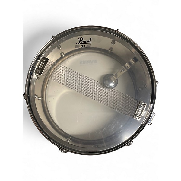 Used Pearl 13in SS Steel Snare Chrome Drum