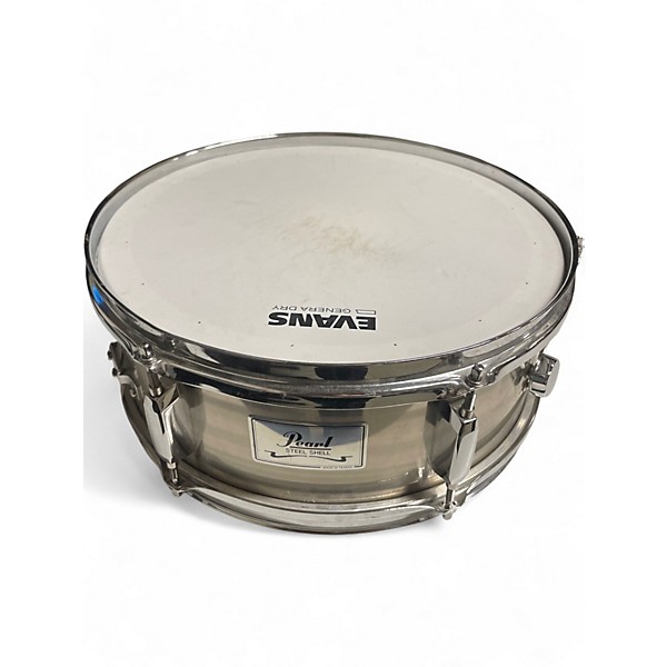 Used Pearl 13in SS Steel Snare Chrome Drum