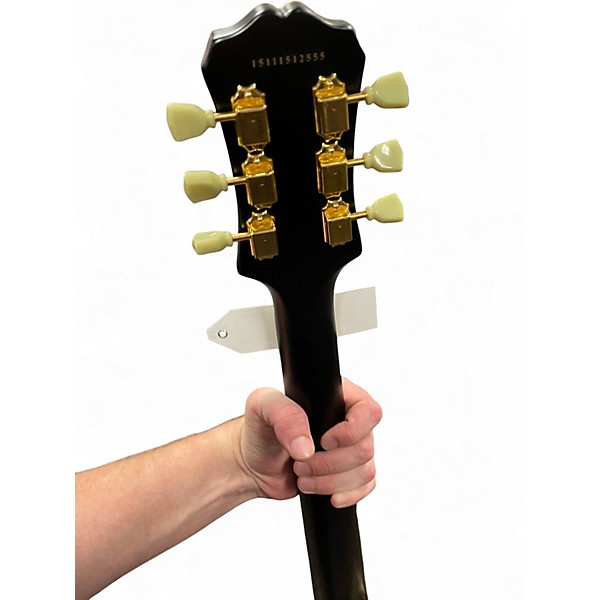 Used Epiphone Les Paul Custom p90 Black Solid Body Electric Guitar