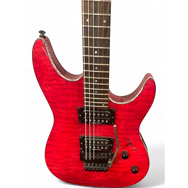 Used Laguna le400qrd red Solid Body Electric Guitar