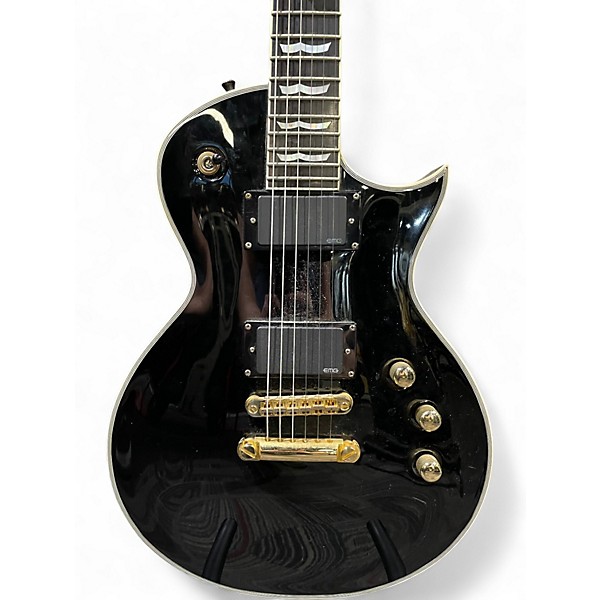 Used ESP LTD EC1000 Deluxe Black Solid Body Electric Guitar