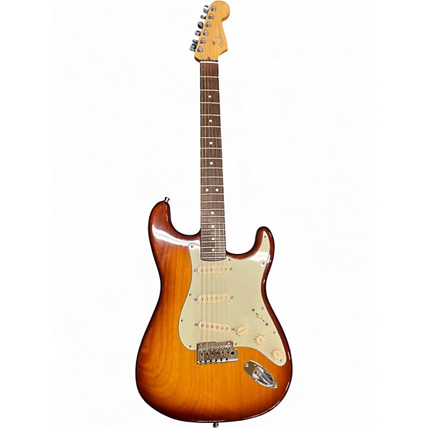 Used Fender strat deluxe Natural Solid Body Electric Guitar