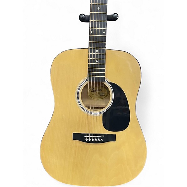 Used Squier Dreadnought Natural Acoustic Guitar