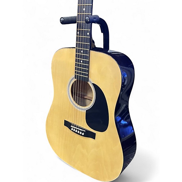 Used Squier Dreadnought Natural Acoustic Guitar